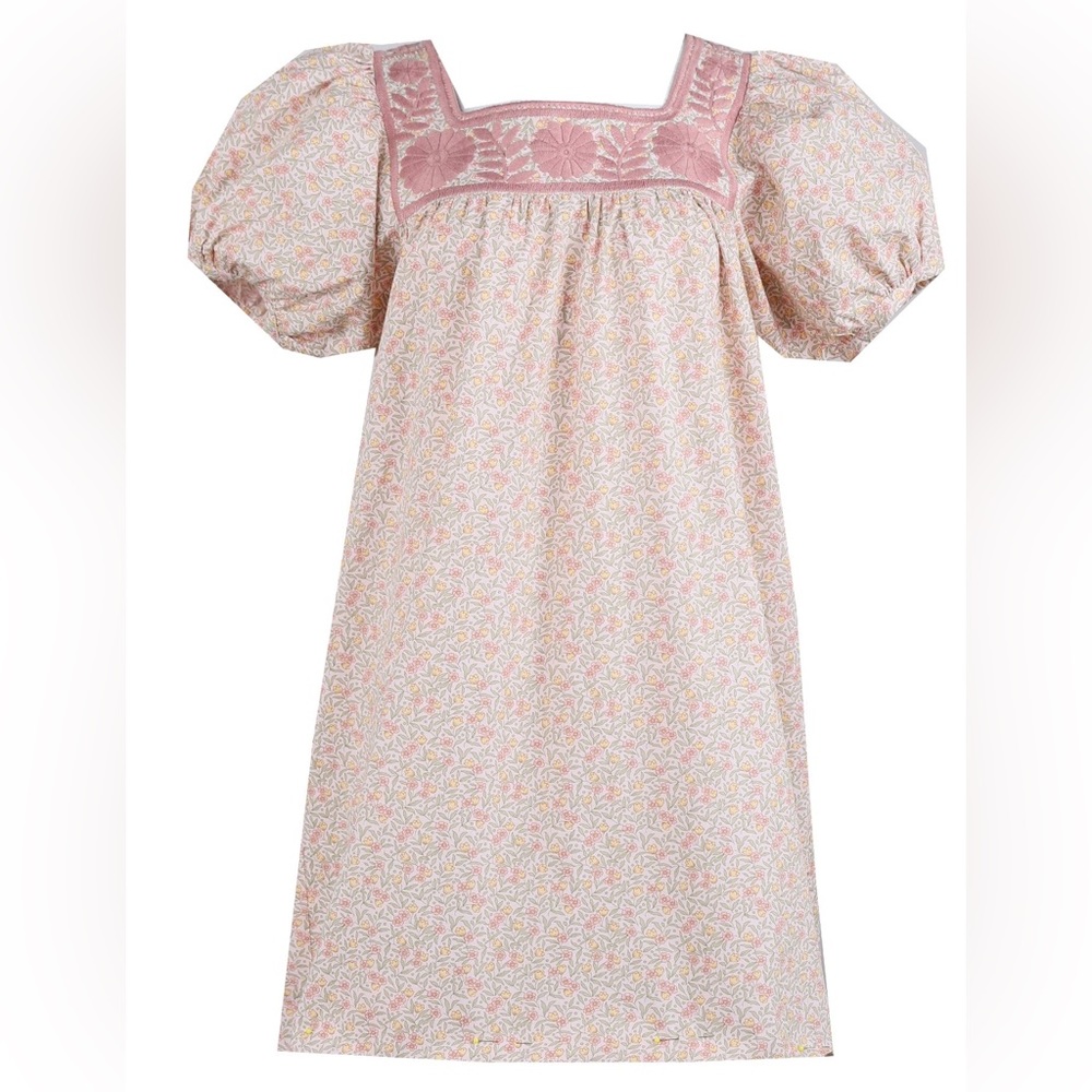 Mi Golondrina Maria Jardin Rosa Short Dress